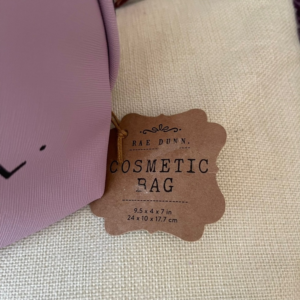 NWT Lilac Purple Cosmetics Bag | Rae Dunn Makeup Pouch - Picture 3 of 4